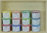 Buntfarben-Pigment-Sortiment (Set), 12 Farbtöne in 120 ml Klarsicht-Behältern, im Holzkasten