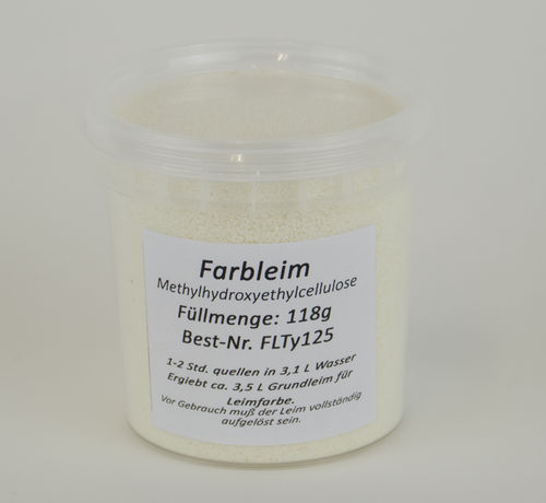 Farbenleim (Methylhydroxyethylcellulose), 118g im Becher
