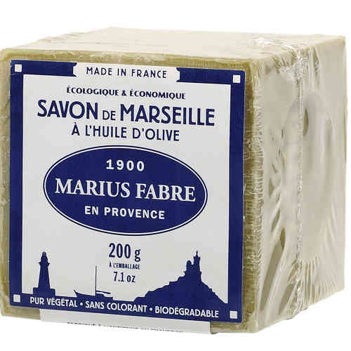 Olivenöl-Seife, 200-g-Würfel, Savon de Marseille
